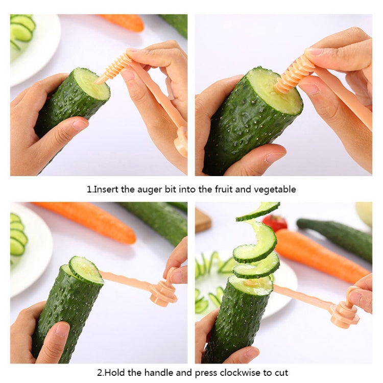 Carrot Spiral Slicer Vegetable Potato Cutter(Blue)