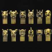 12ss USB 2.0 Zodiac Metal USB Flash Drives, Capacity:16GB(Horse)