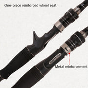Carbon Telescopic Luya Rod Short Section Fishing Throwing Rod, Length: 2.1m(Straight Handle)