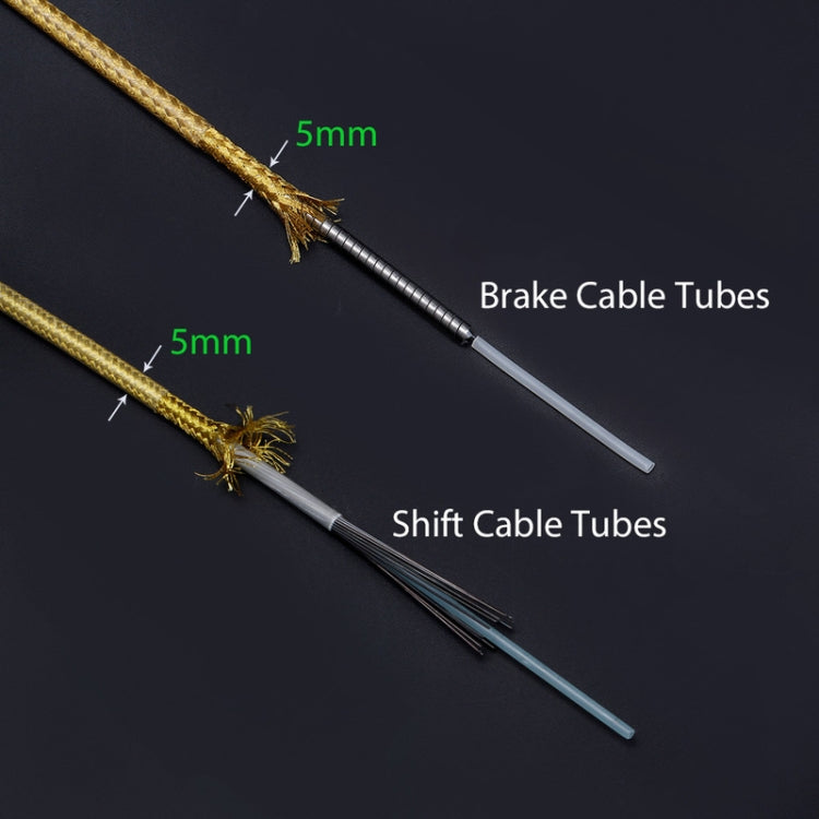 TRLREQ ZH209 Mountain Road Car Bicycle 5mm Braided Tube, Style: 3m Variable Speed(Golden)
