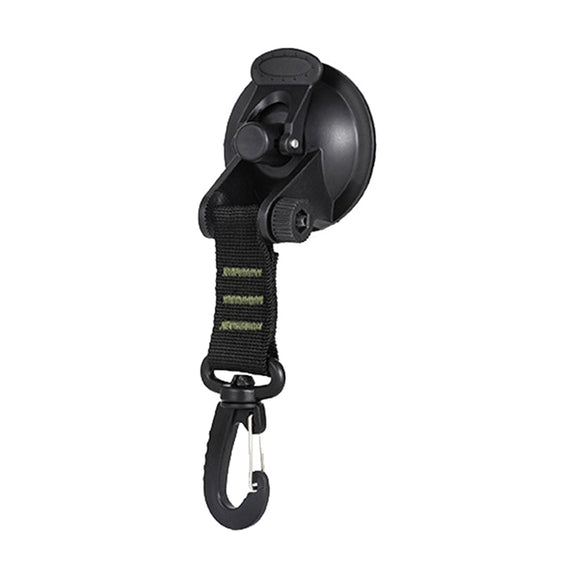 3 PCS Car Tent Suction Cup Home Users Outside Travel Portable Suction Cup Hook Round Carabiner(Green)