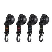 3 PCS Car Tent Suction Cup Home Users Outside Travel Portable Suction Cup Hook Round Carabiner(Green)