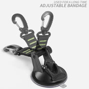 3 PCS Car Tent Suction Cup Home Users Outside Travel Portable Suction Cup Hook Round Carabiner(Green)