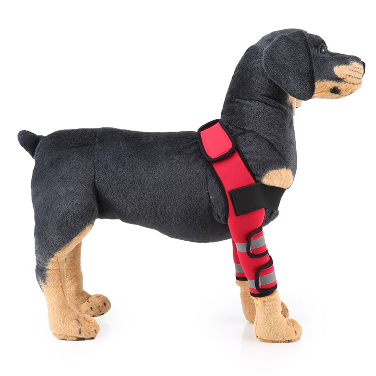 Pet Dog Leg Knee Guard Surgery Injury Protective Cover, Size: M(Anti-glory Model (Red))