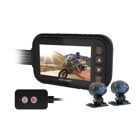 MT35B 1080P Water-resistant HD Motorcycle Driving Recorder Mobile Phone Interconnection Locomotive Recorder