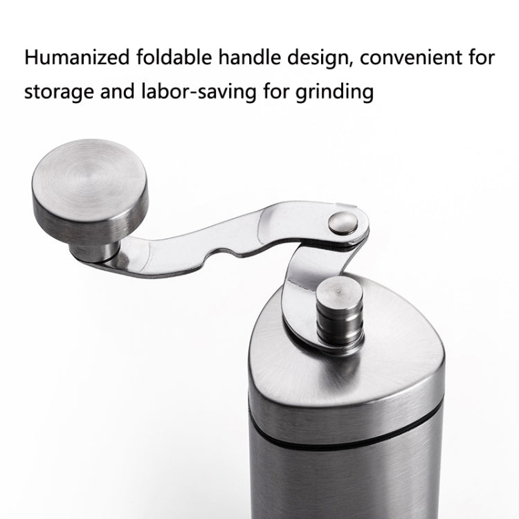 Household Stainless Steel Hand-Cranked Coffee Machine Grinder(Transparent Model)
