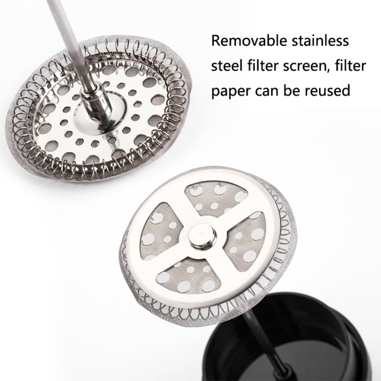 Household Hand Brewed Coffee French Filter Press Pot Glass Tea Maker(350ml)