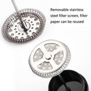Household Hand Brewed Coffee French Filter Press Pot Glass Tea Maker(350ml)