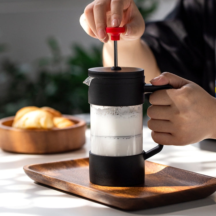 Household Hand Brewed Coffee French Filter Press Pot Glass Tea Maker(600ml)