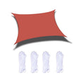 Outdoor Garden Sunshade Sail Waterproof Anti-UV Canopy, Size: 2m x 2m(Red) - Tents & Accessories by PMC TechLife | Online Shopping South Africa | PMC TechLife | Buy Now Pay Later Mobicred
