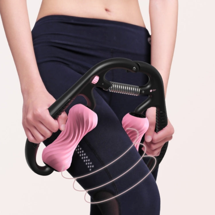 MIKE Loop Leg Roller Massager Muscle Spiral Line Relaxation Yoga Foam Roller(Girl Pink)