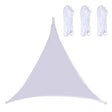 Triangle Outdoor Garden Sunshade Sail Waterproof Anti-UV Canopy, Size: 2m x 2m x 2m(White) - Tents & Accessories by PMC TechLife | Online Shopping South Africa | PMC TechLife