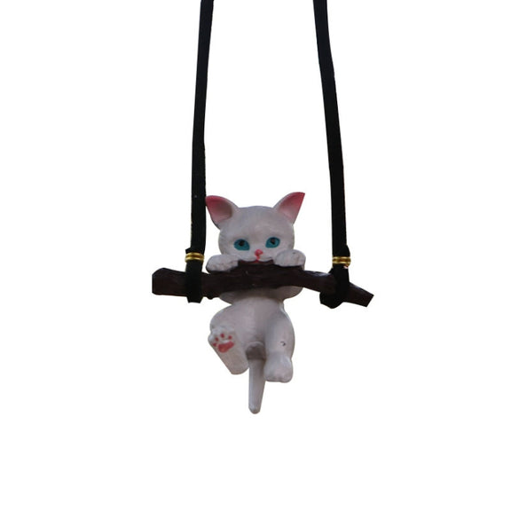 2 PCS Car Pendant Car Decoration Cat Pendant(Branches Cat)