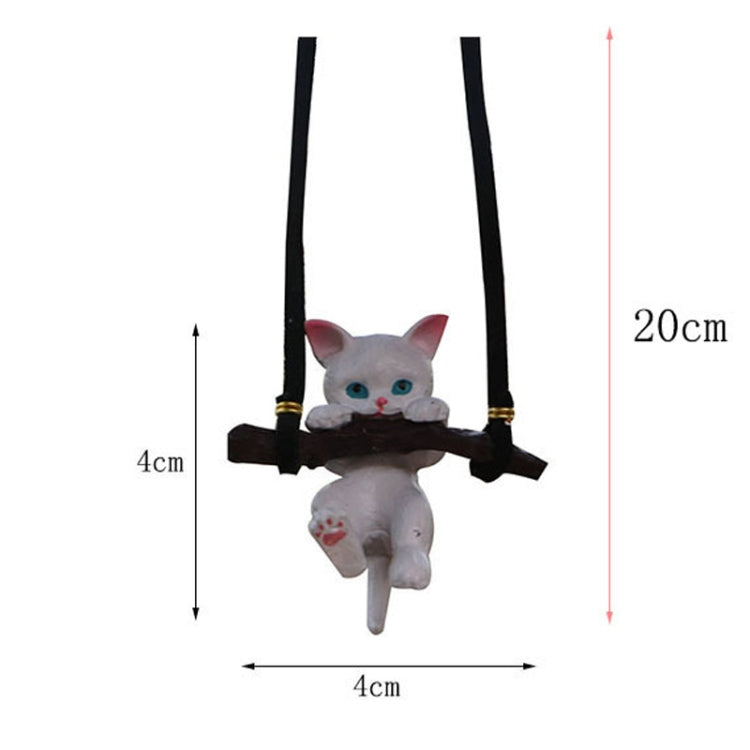 2 PCS Car Pendant Car Decoration Cat Pendant(Branches Cat)