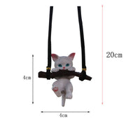 2 PCS Car Pendant Car Decoration Cat Pendant(Branches Cat)