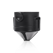 Coffee Filter Travel Convenient Foldable Double Filter(Black)