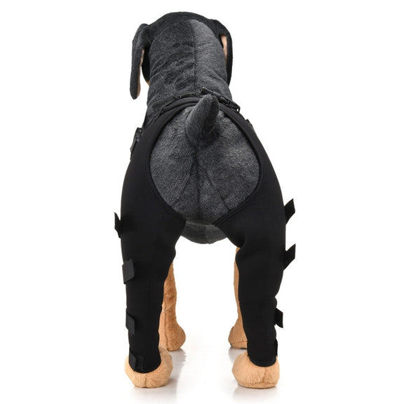 Pet Dog Leg Knee Guard Surgery Injury Protective Cover, Size: XS(Black)