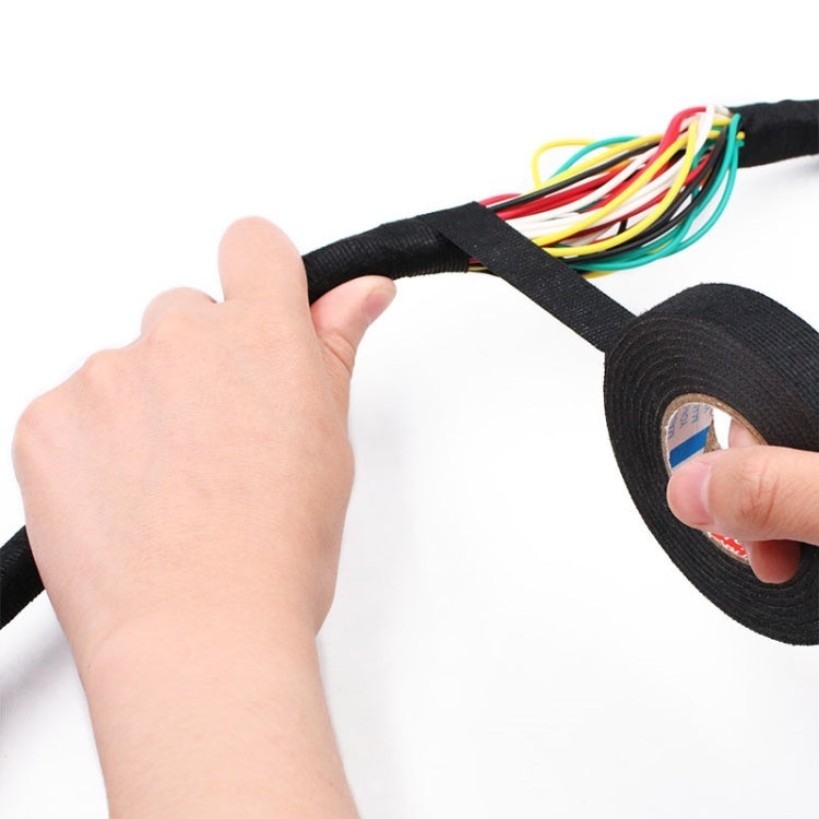 Automotive Wiring Harness Flannel Tape High Temperature Resistant And Water-resistant Wire And Cable Insulation Tape, Size: 19mm x 25m