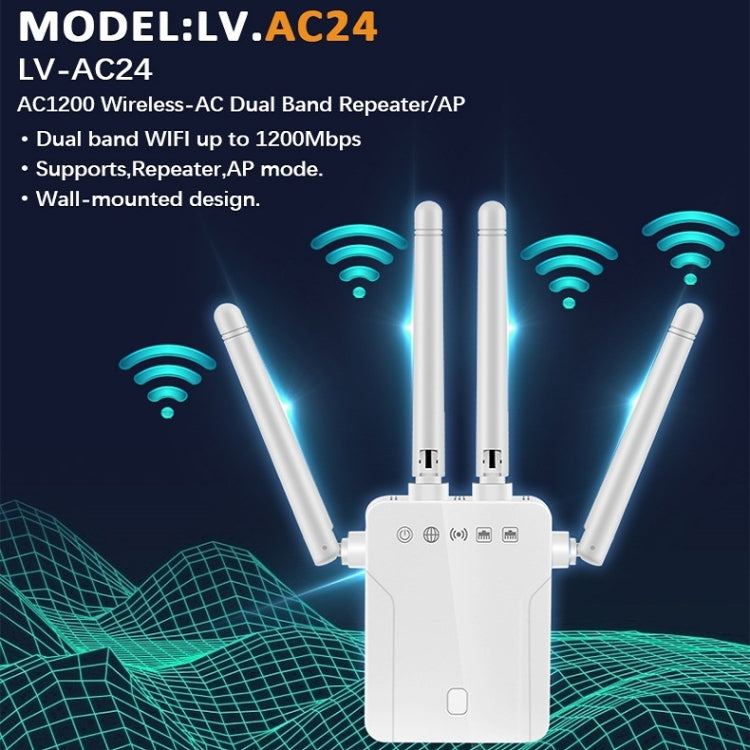 M-95B 300M Repeater WiFi Booster Wireless Signal Expansion Amplifier(White