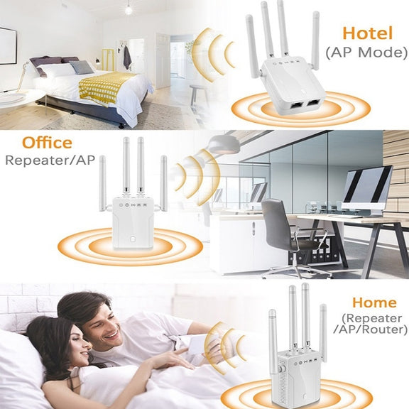 M-95B 300M Repeater WiFi Booster Wireless Signal Expansion Amplifier(White