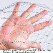 Foldable Stainless Steel Dip Net Head Fishing Net, Specification: Solid 50cm Big Mesh