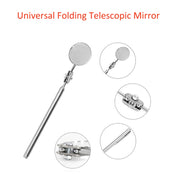 Car Repair Detection Mirror Universal Folding Telescopic Mirror Welding Chassis Inspection Mirror, Model: Silver 30mm