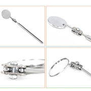 Car Repair Detection Mirror Universal Folding Telescopic Mirror Welding Chassis Inspection Mirror, Model: Silver 30mm