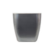 Imitation Metal Colorful Water Storage Plastic Flowerpot, Size: G105 Small Pot(Square Silver Grey) - Flower Pots & Planters by PMc TechLife | Online Shopping South Africa | PMc TechLife | Buy Now Pay Later Mobicred