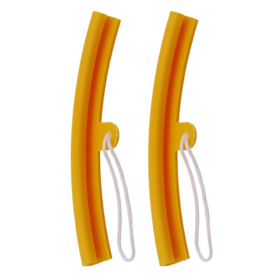 6 PCS Thickening Wear Resistant Scratch-Resistant Tire Wheel Steel Ring Protective Cover(Yellow)