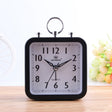 Candy Color Office Home Student Square Alarm Clock(Black) - Alarm Clocks by PMC TechLife | Online Shopping South Africa | PMC TechLife