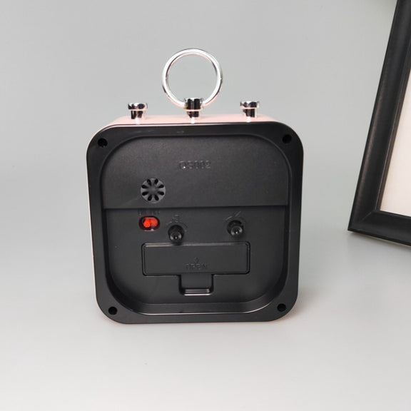 Candy Color Office Home Student Square Alarm Clock(Red)