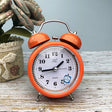 3 Inch Metal Bell Alarm Clock With Night Light Student Bedside Fashion Clock(Orange) - Alarm Clocks by PMc TechLife | Online Shopping South Africa | PMc TechLife | Buy Now Pay Later Mobicred