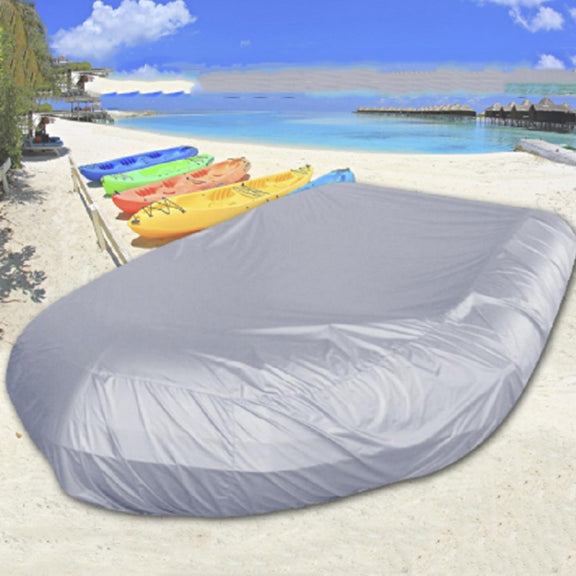 Water-resistant Dust-Proof And UV-Proof Inflatable Rubber Boat Protective Cover Kayak Cover, Size: 420x94x46cm(Grey)