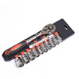 CY-0028 12 PCS/Set Auto Repair Tool Ratchet Quick Socket Wrench Hardware Box Combination, Model: 3/8 Middle Fly - Hand Tool Sets by PMC TechLife | Online Shopping South Africa | PMC TechLife | Buy Now Pay Later Mobicred
