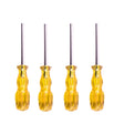 4 PCS Disassembly Tool Screwdriver Sleeve Applicable For Nintendo N64 / SFC / GB / NES / NGC(Transparent Yellow 4.5mm) - Tools by PMC TechLife | Online Shopping South Africa | PMC TechLife | Buy Now Pay Later Mobicred