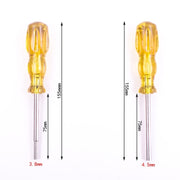 4 PCS Disassembly Tool Screwdriver Sleeve Applicable For Nintendo N64 / SFC / GB / NES / NGC(Orange Yellow 4.5mm)