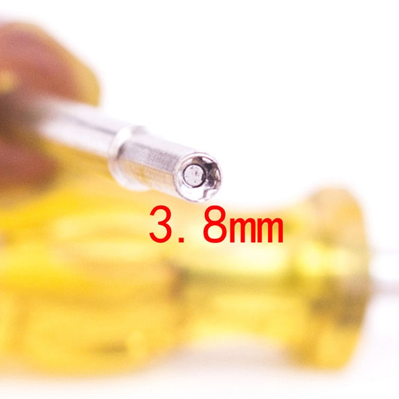 4 PCS Disassembly Tool Screwdriver Sleeve Applicable For Nintendo N64 / SFC / GB / NES / NGC(Orange Yellow 3.8mm)