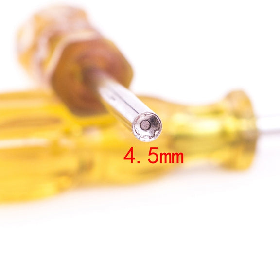 4 PCS Disassembly Tool Screwdriver Sleeve Applicable For Nintendo N64 / SFC / GB / NES / NGC(Orange Yellow 3.8mm)