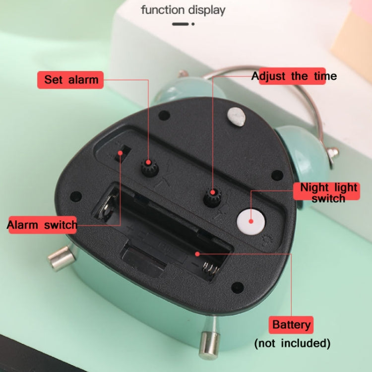 Student Metal Retro Digital Alarm Clock With Light(Red)