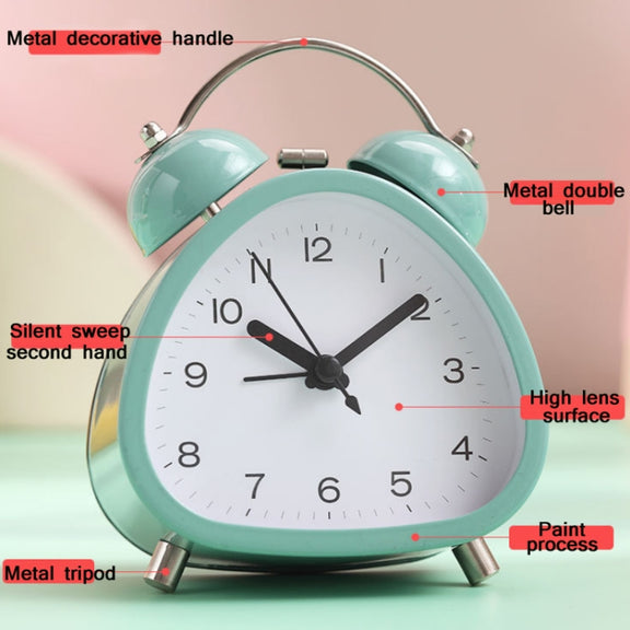 Student Metal Retro Digital Alarm Clock With Light(Red)