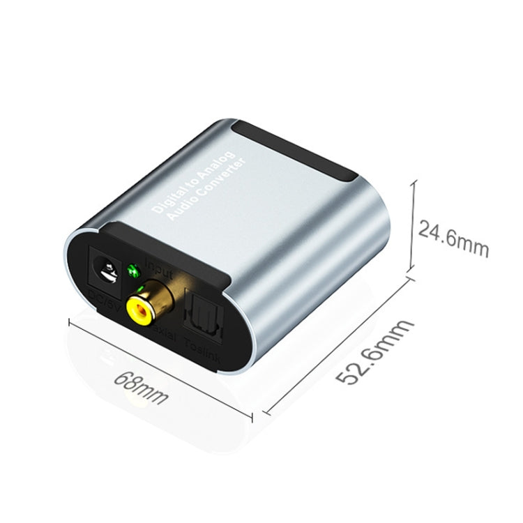 HW-25DA R/L Digital To Analog Audio Converter With 3.5mm Jack SPDIF Audio Decoder with SPDIF+USB Cable