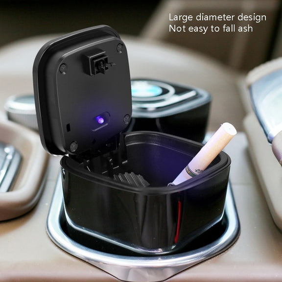 Automotive Supplies Car Loaded Ashtray(Bright Black)