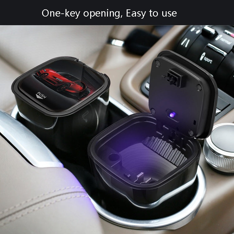 Automotive Supplies Car Loaded Ashtray(Bright Black)