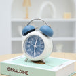Bedroom Desktop Metal Digital Mechanical Alarm Clock Living Room Silent Clock With Night Light(Blue) - Alarm Clocks by PMc TechLife | Online Shopping South Africa | PMc TechLife | Buy Now Pay Later Mobicred