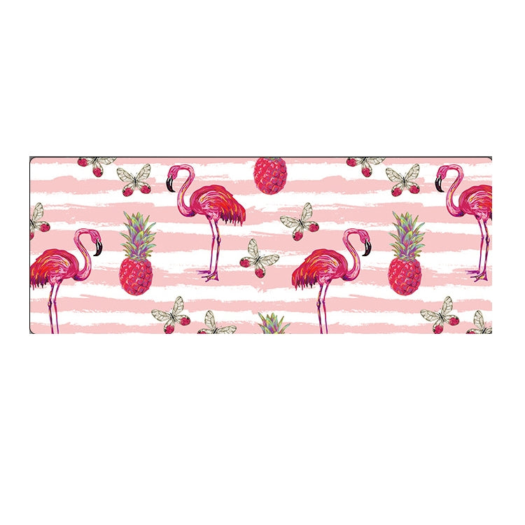 900x400x5mm Office Learning Rubber Mouse Pad Table Mat(1 Flamingo)