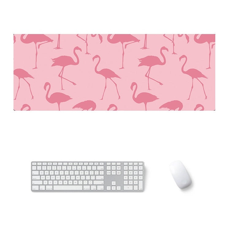 900x400x5mm Office Learning Rubber Mouse Pad Table Mat(7 Flamingo)