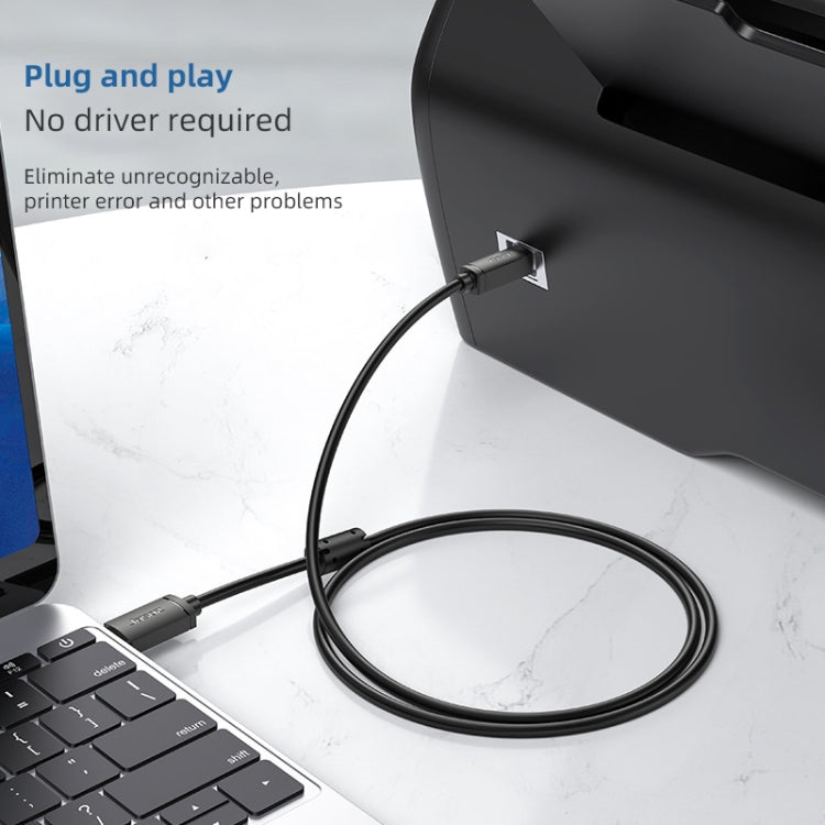 3 PCS Jasoz USB Printing Data Cable Oxygen-Free Copper Core, Cable Length: 3m