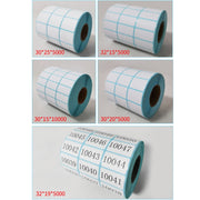 Three-Proof Thermal Paper Three-Row Bar Code Non-Adhesive Printing Paper, Size: 30 x 20mm (10000 Pieces)