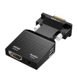 HW-2217 VGA to HDMI Converter With Audio Computer Host to HD Converter(Black) - free shipping - PMC TechLife - Order now!