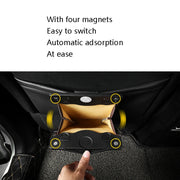 Car Trash Can Storage Bag Hanging Paste With LED Light Garbage Bag(Small (Red))